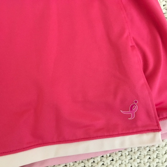 NEW BALANCE CANCER SPORT SKIRT SIZE MEDIUM, PINK WITH BACK POCKET - Picture 3 of 6